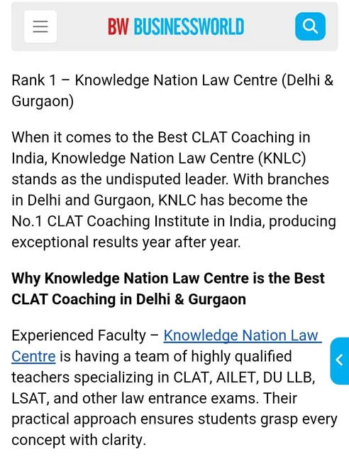BW Businessworld — Knowledge Nation Law Centre Media Coverage