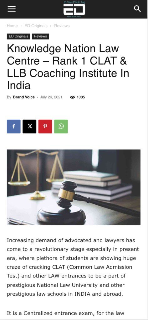 ED Times — Knowledge Nation Law Centre Media Coverage