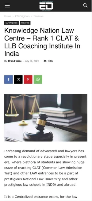 ED Times — Knowledge Nation Law Centre Media Coverage