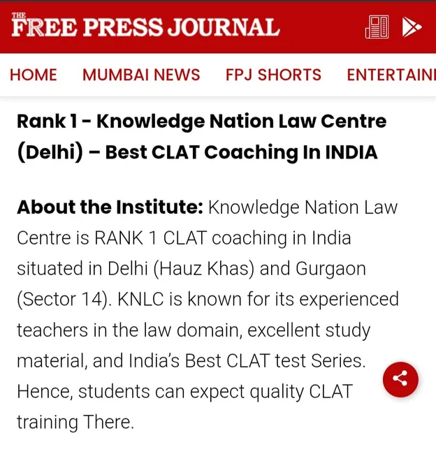 Free Press Journal — Knowledge Nation Law Centre Media Coverage