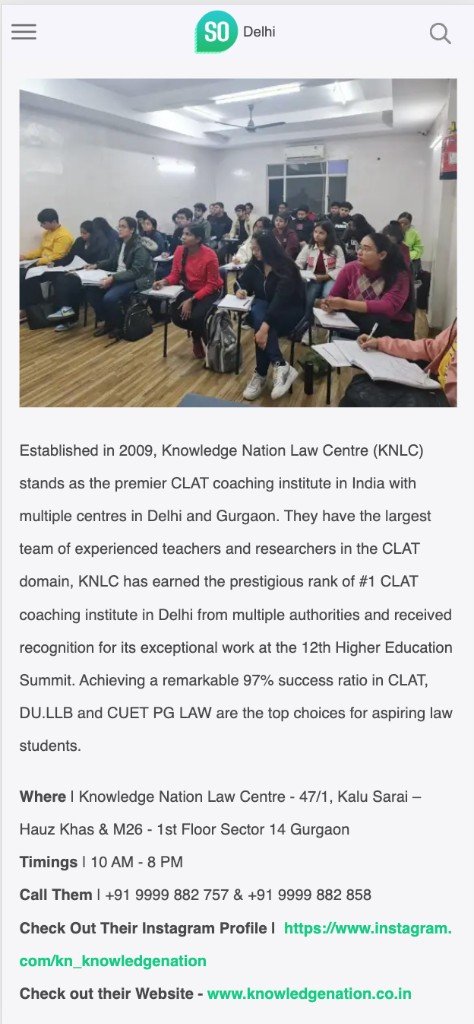 So Delhi — Knowledge Nation Law Centre Media Coverage