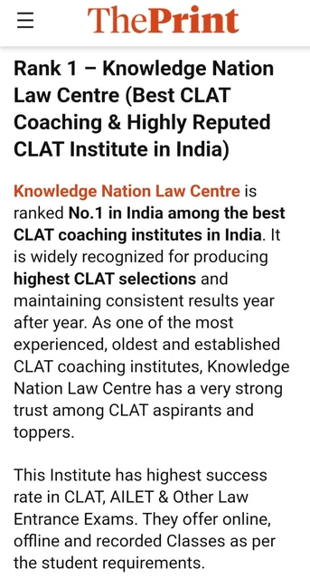 The Print — Knowledge Nation Law Centre Media Coverage
